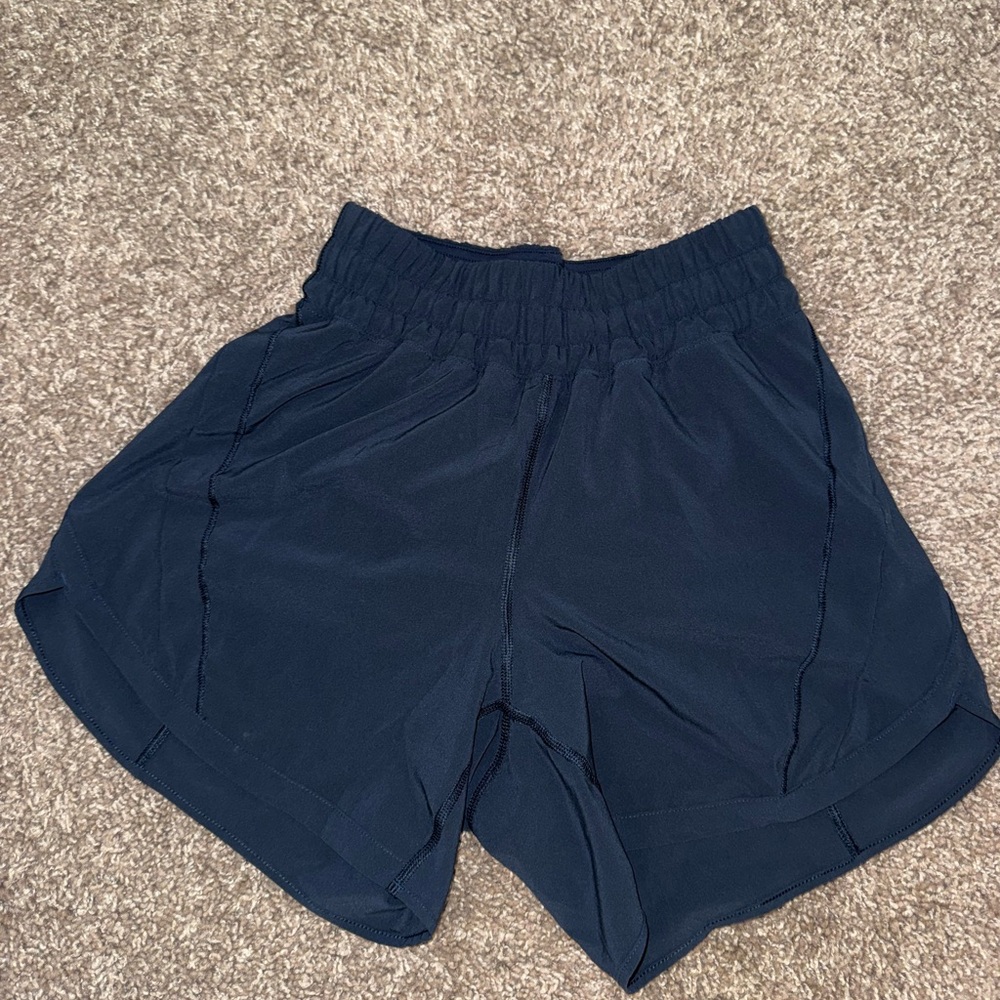 Lululemon Track that HR shorts Navy Blue Athletic Shorts